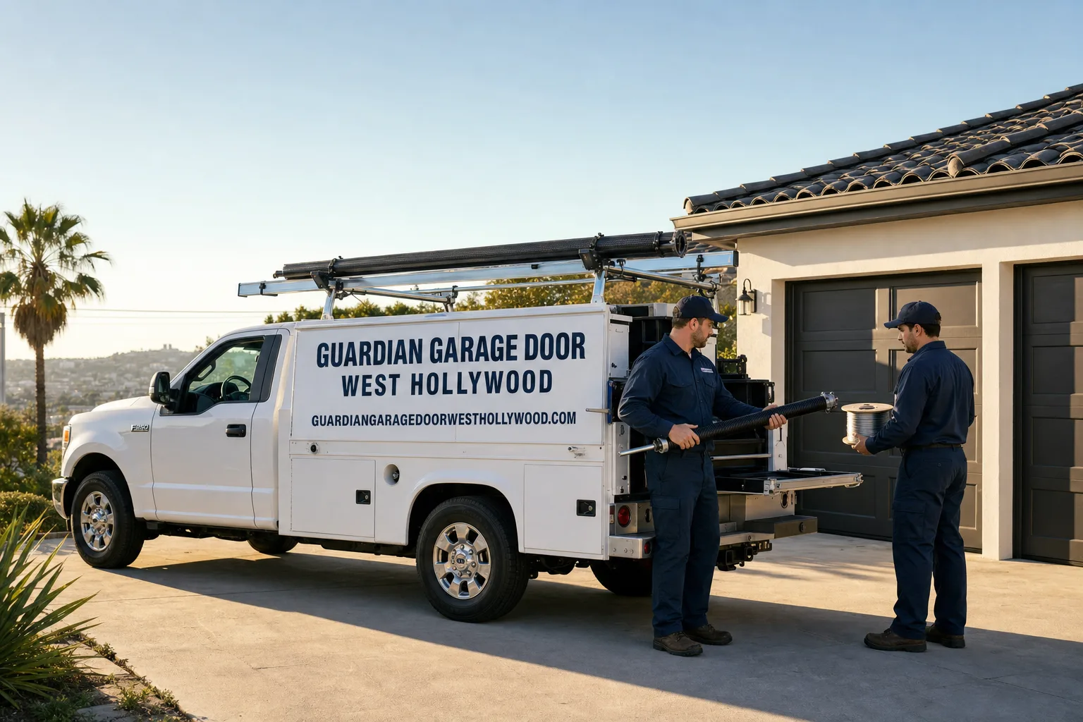 Guardian Garage Door  West Hollywood service vehicle and crew in West Hollywood, CA