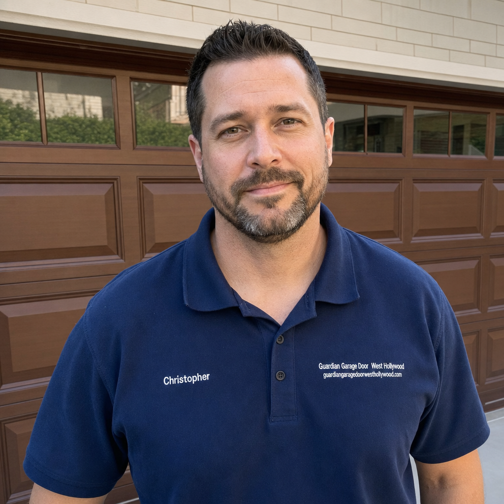 Christopher Moore, owner of Guardian Garage Door  West Hollywood
